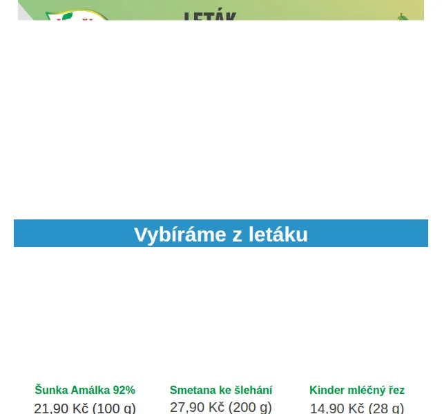 Váš HRUŠKA tým: leták od 21. – 27. 7. 2025 – šunka Amálka 21,90 Kč | Nuslet.cz