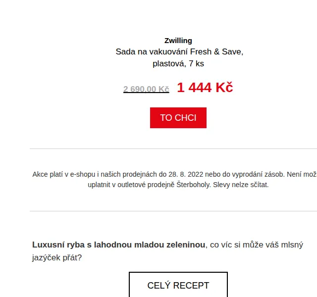 Potten & Pannen: Vakuovací sada Fresh & Save za 1 444 Kč – červenec 2026 | Nuslet.cz