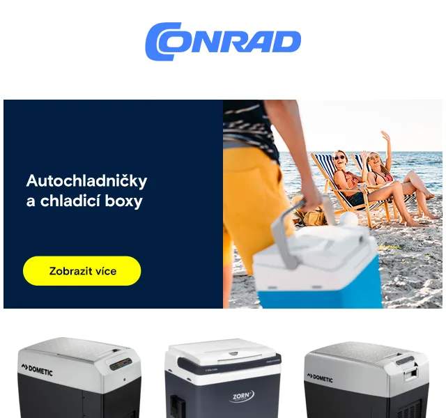 Conrad Electronic: chladničky a multitooly se slevou až 27 % – červenec 2026 | Nuslet.cz