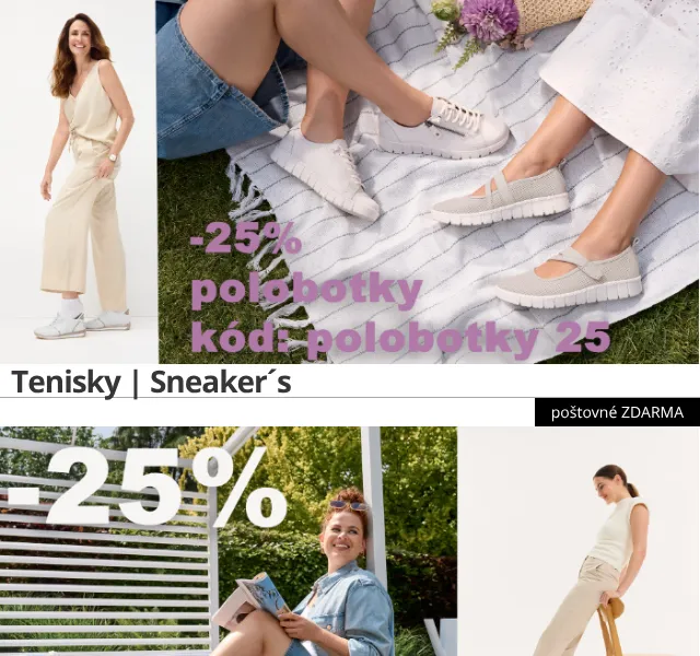 Eliteshoes: sleva 25 % na boty a tenisky – květen 2026