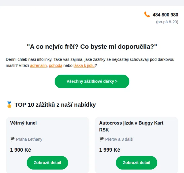 Adrop: TOP 10 zážitkových dárků – červenec 2026 | Nuslet.cz