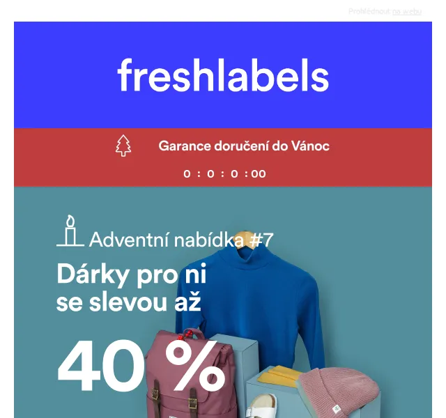 Freshlabels: Dárky pro ni se slevou až 40 % – prosinec 2026 | Nuslet.cz