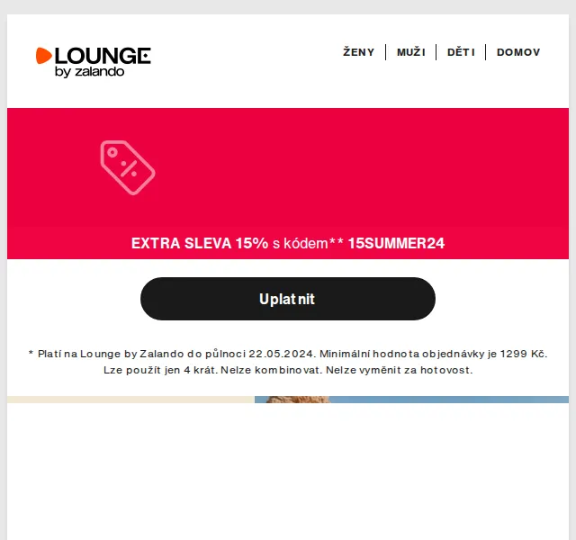 Lounge by Zalando: sleva 15 % na Nike a Etam – červenec 2026 | Nuslet.cz
