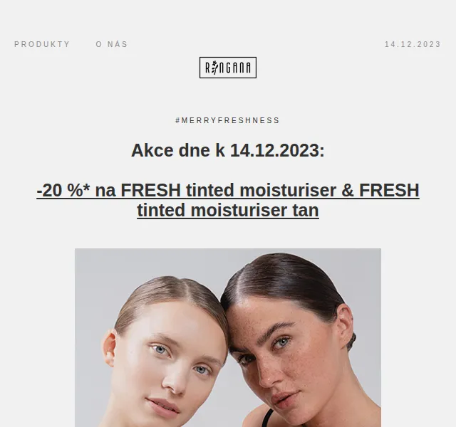 RINGANA: -20 % na FRESH tinted moisturiser – červenec 2026 | Nuslet.cz