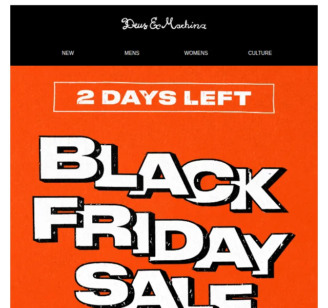 Deus Ex Machina Europe: Black Friday 40-60% sleva – červen 2026 | Nuslet.cz