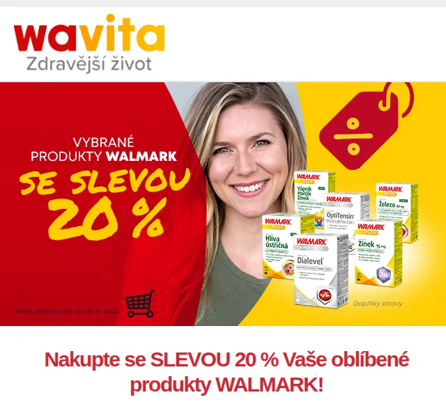 Wavita: Sleva 20 % na značku Walmark – září 2022 | Nuslet.cz