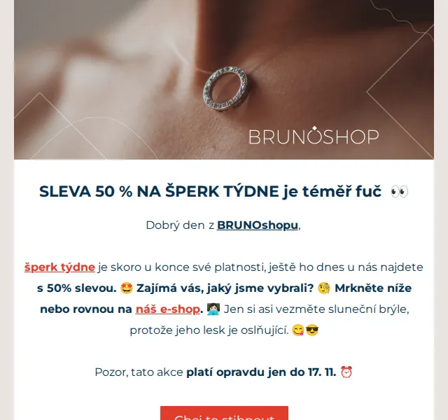 BRUNOshop: Stříbrný prsten FLORET se zirkony 50% – červenec 2026 | Nuslet.cz