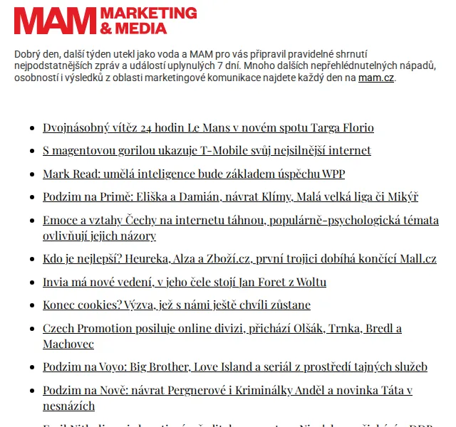 Marketing & Media: T-Mobile internet a přehled novinek – červenec 2026 | Nuslet.cz