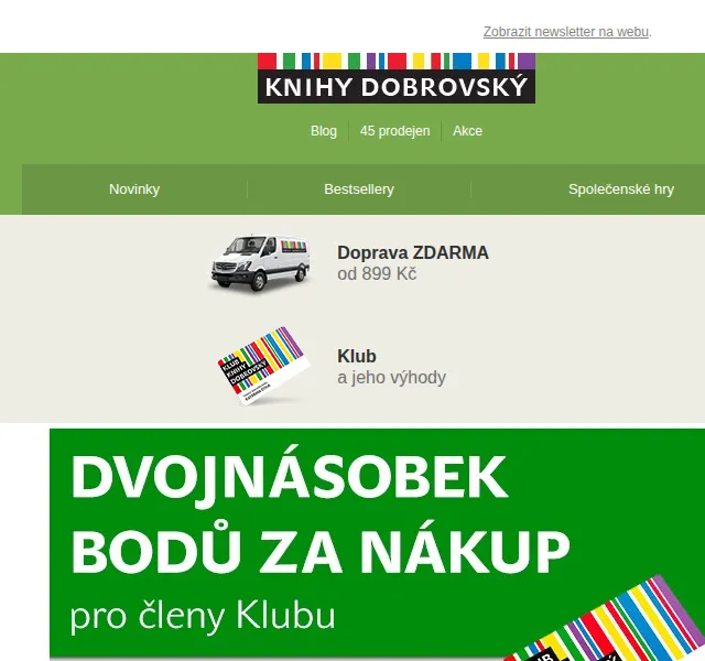 KnihyDobrovsky.cz: Dvojnásobné body na knihy – červenec 2026 | Nuslet.cz
