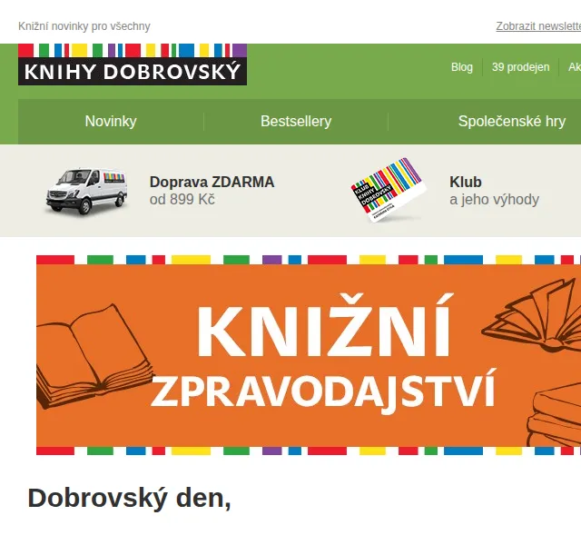 KnihyDobrovsky.cz: Slevy na knižní novinky až 20 % – červen 2026 | Nuslet.cz