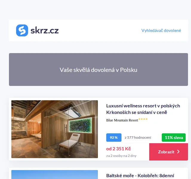 Vánoce na Skrz: Luxusní hotely v Polsku od 2 351 Kč – červenec 2026 | Nuslet.cz