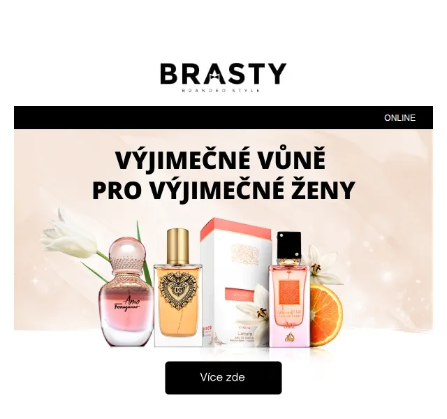 BRASTY.cz: Sleva 100 Kč na dámské parfémy Lattafa, Armaf – březen 2026 | Nuslet.cz