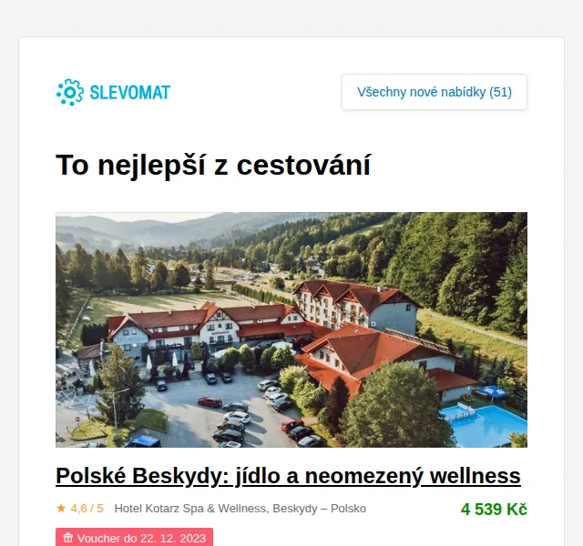 Slevomat: Hotel Akademie Naháč od 5 990 Kč – červenec 2026 | Nuslet.cz