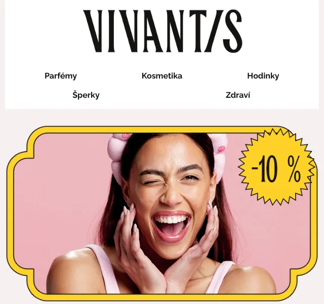 Vivantis.cz: extra 10 % sleva na šperky, hodinky, kosmetiku – květen 2026