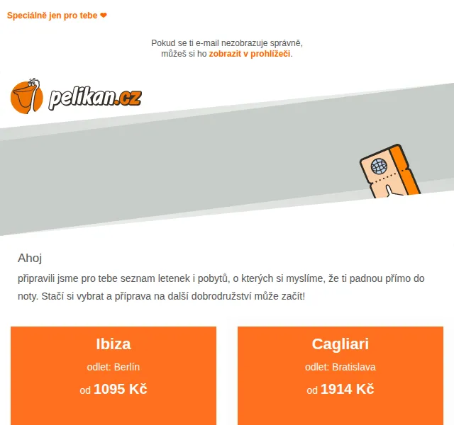 Pelikan.cz: Letenky od 817 Kč – červen 2026 | Nuslet.cz