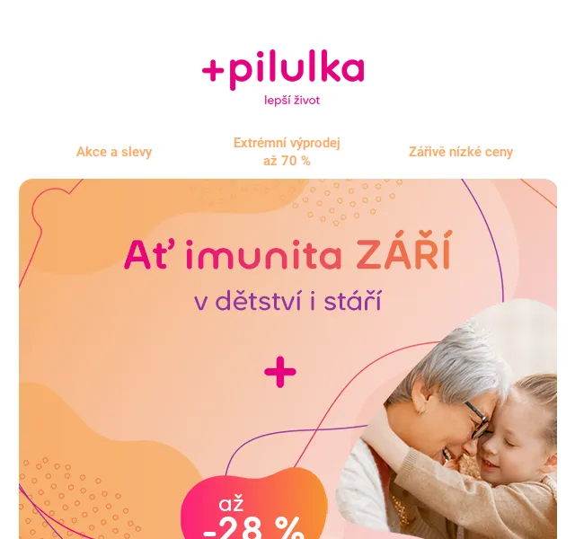 Pilulka.cz: Slevy až 28 % na imunitu – červenec 2026 | Nuslet.cz