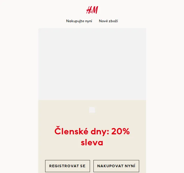 H&M Fashion: Členské dny s 20% slevou – červen 2026 | Nuslet.cz
