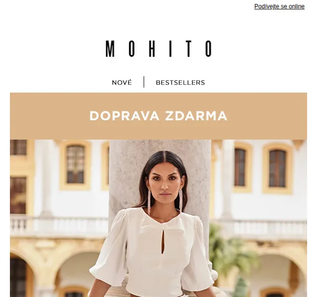 MOHITO: Třpytky a letní móda s dopravou zdarma – červenec 2026 | Nuslet.cz