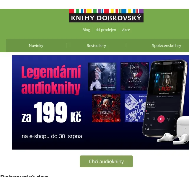 KnihyDobrovsky.cz: Audioknihy Kanopy za 199 Kč – srpen