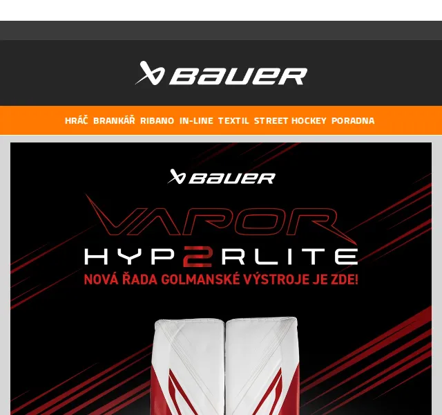 Bauer Hockey Česko: Nová řada Vapor Hyperlite 2 – červenec 2026 | Nuslet.cz