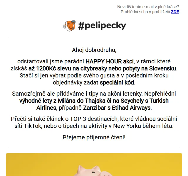 Tereza z Pelipecky: Happy Hour – sleva až 1200 Kč na pobyty – červen 2026 | Nuslet.cz