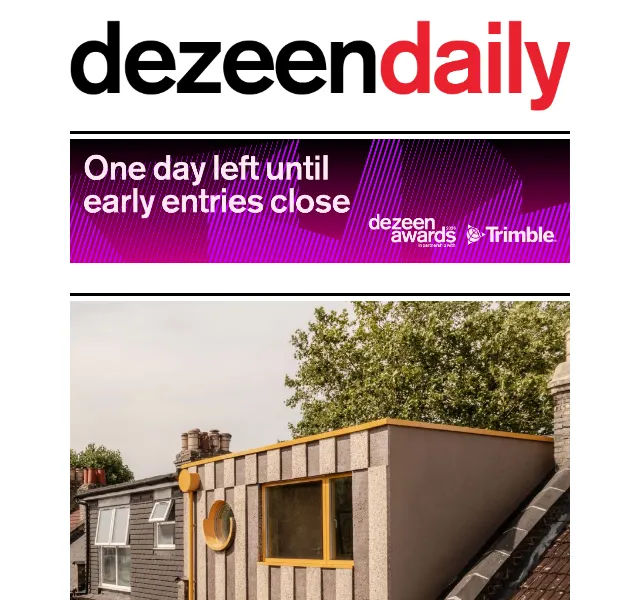 Dezeen Daily: Novinky z architektury a designu – červenec 2026 | Nuslet.cz