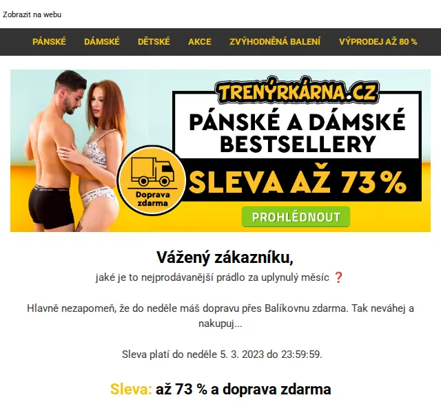 Lukáš z Trenýrkárna.cz: Sleva až 73 % na boxerky Nedeto a Calvin Klein – červen 2026 | Nuslet.cz