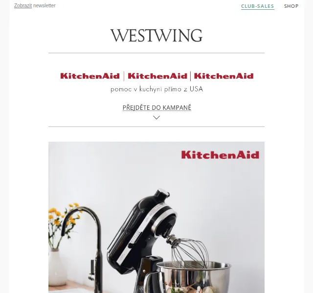 Westwing: KitchenAid akce 2026 – červen 2026 | Nuslet.cz