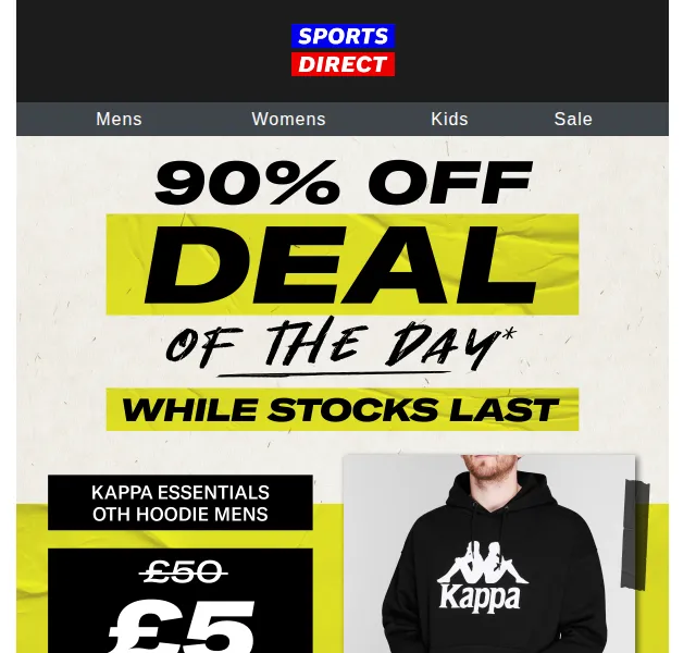 Sportsdirect: Kappa mikina za 1 790 Kč – červen 2026 | Nuslet.cz