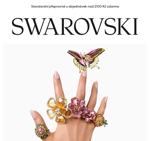 Swarovski: Zářící prsteny a nová kolekce – červenec 2026 | Nuslet.cz