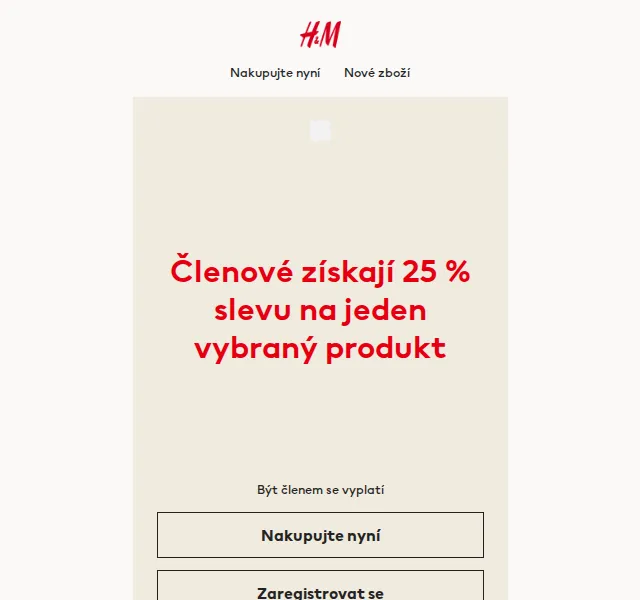 H&M Fashion: 25% sleva na jeden produkt – červen 2026 | Nuslet.cz