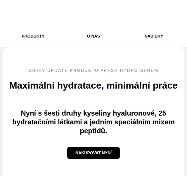 RINGANA: FRESH hydro serum – červenec 2026 | Nuslet.cz