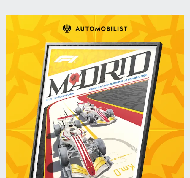 Automobilist: F1 Madrid plakát – září 2026