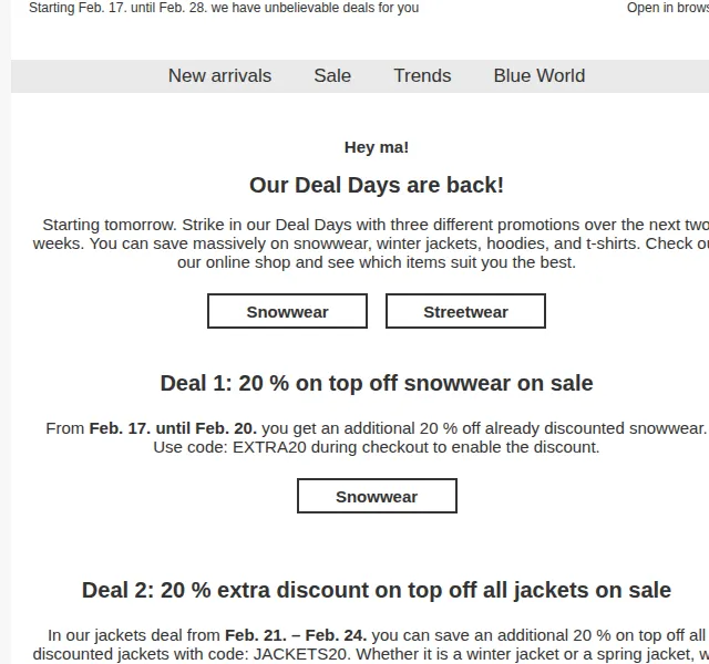 BLUE TOMATO: Deal Days – sleva až 20 % – únor 2026 | Nuslet.cz