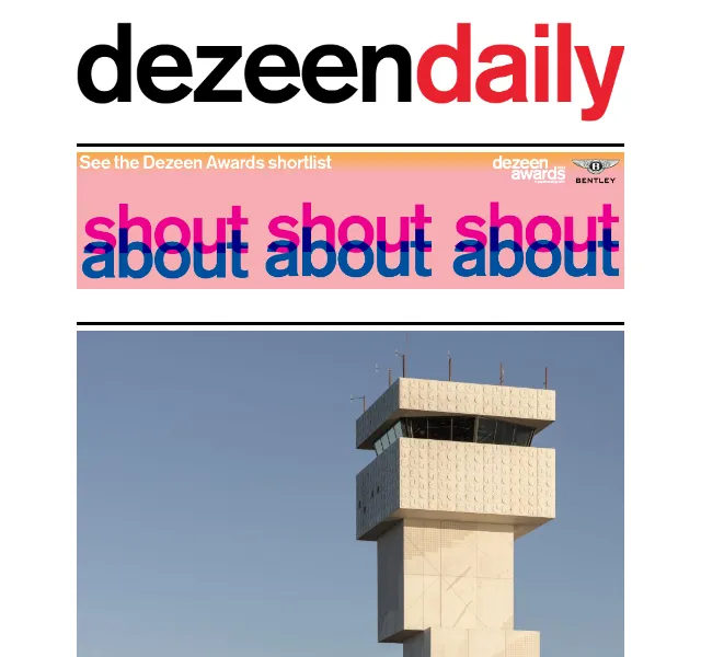 Dezeen Daily: Architektonické inspirace – červenec 2026 | Nuslet.cz