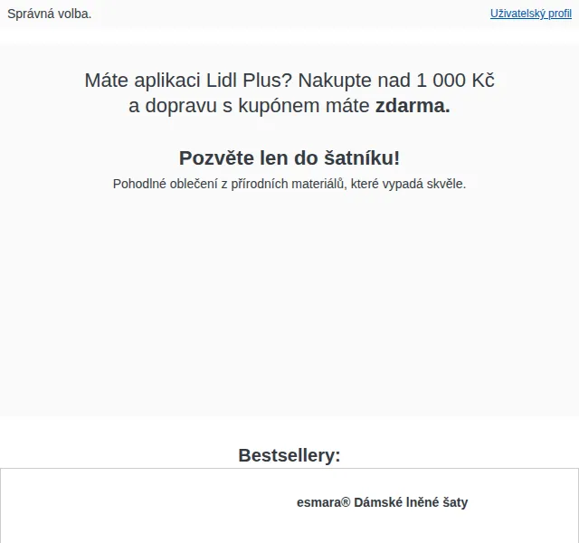 Lidl: Lněné oblečení esmara a LIVERGY – červenec 2026 | Nuslet.cz