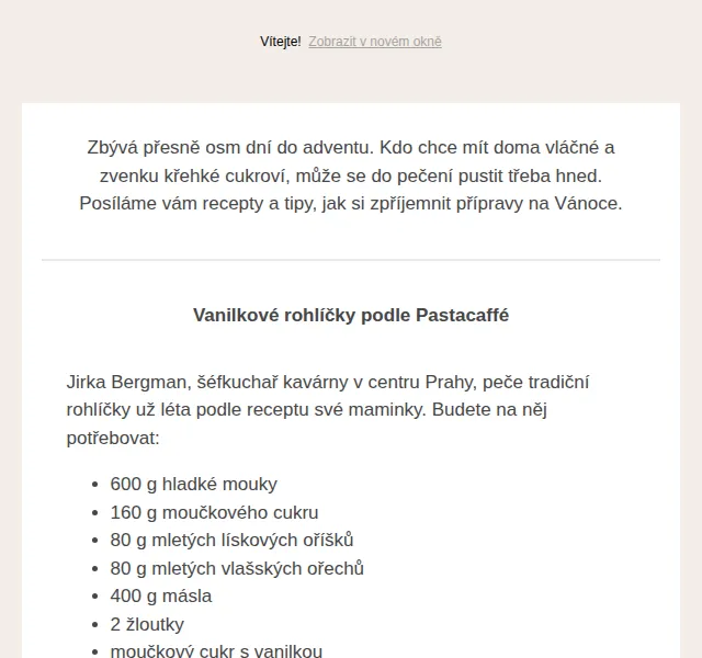 Jídlo a radost: Vánoční recepty a tipy na pečení – červenec 2026 | Nuslet.cz