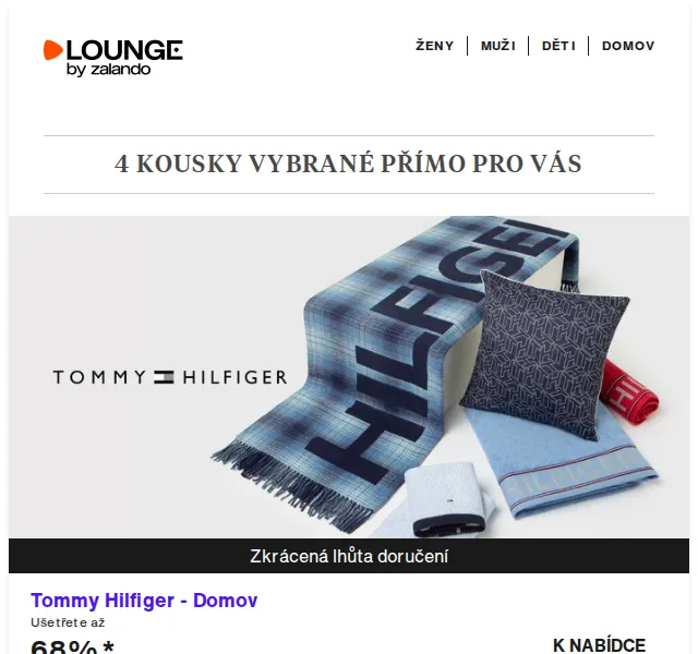 Lounge by Zalando: Tommy Hilfiger, GANT, Tamaris – sleva až 75 %! | červenec 2026
