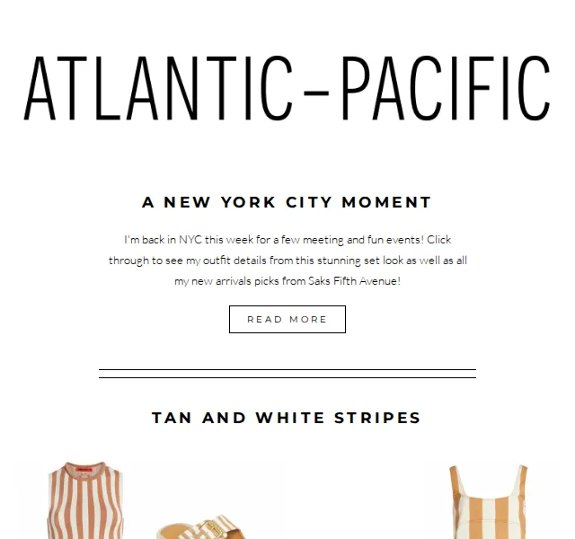 ATLANTIC-PACIFIC: Novinky z New Yorku a Saks Fifth Avenue – červenec 2026 | Nuslet.cz