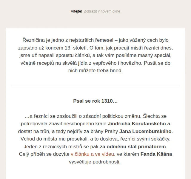 Jídlo a radost: Masný speciál s recepty – červen 2026 | Nuslet.cz