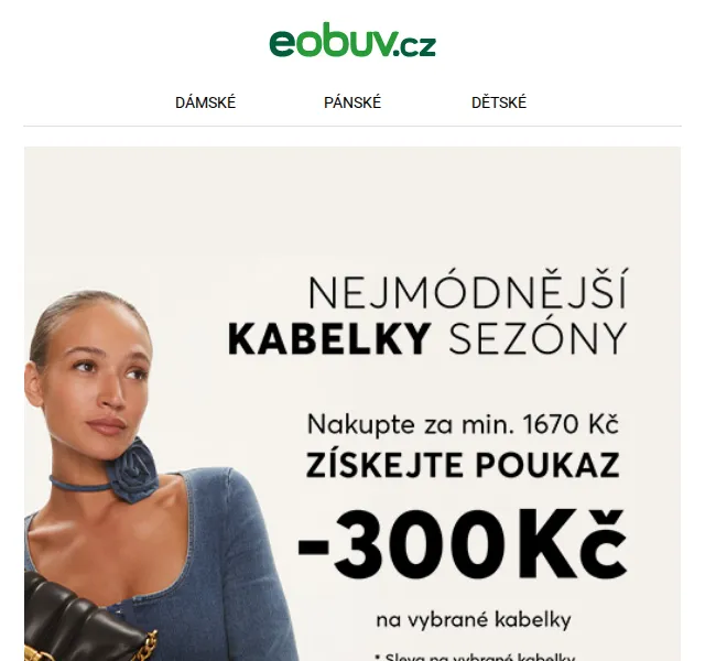 eobuv.cz: Sleva 300 Kč na kabelky GUESS, Pinko – červen 2026 | Nuslet.cz