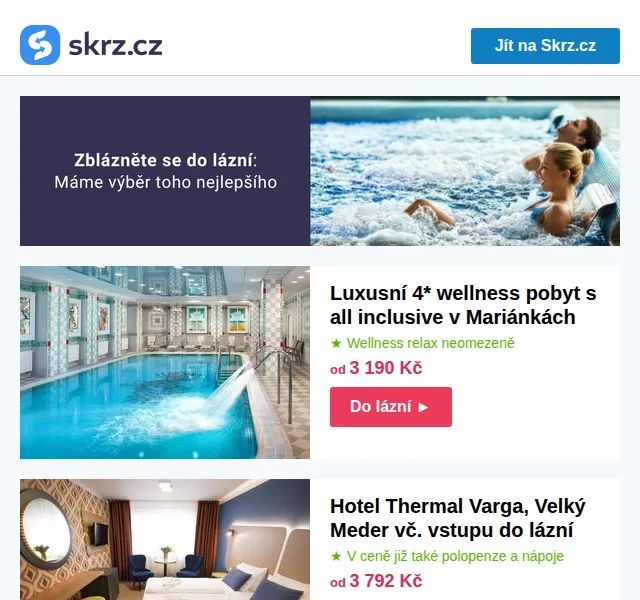 Vánoce na Skrz: Lázeňské pobyty od 2 380 Kč – červen 2026 | Nuslet.cz
