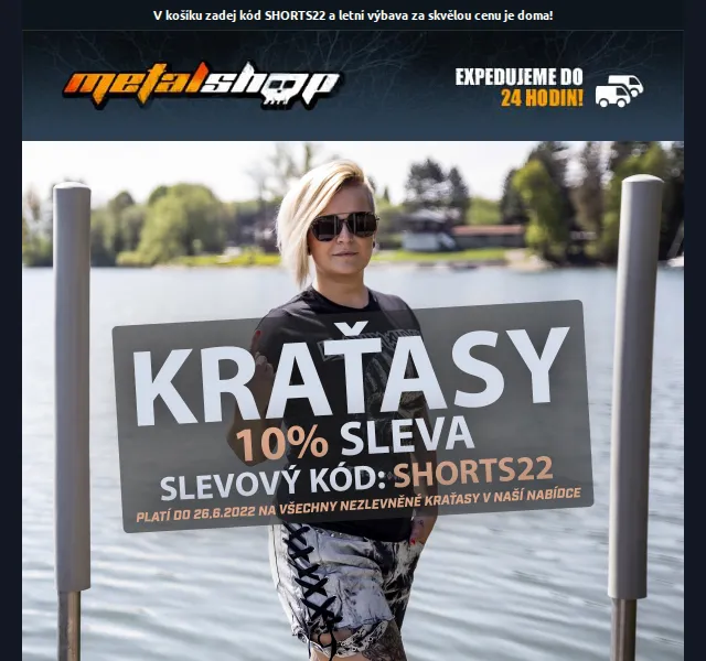 METALSHOP: 10% sleva na kraťasy – červen 2022 | Nuslet.cz
