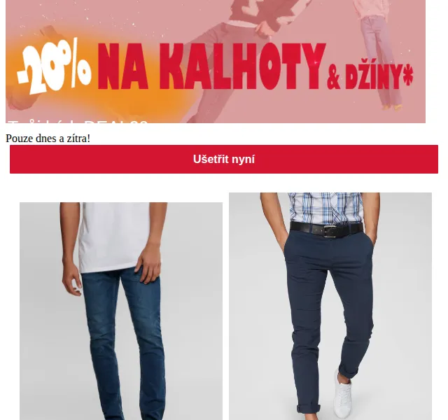 ABOUT YOU: -20 % na všechny kalhoty a džíny – červen 2026 | Nuslet.cz