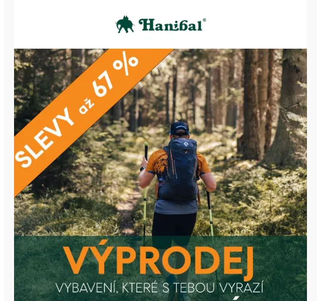 Hanibal: letní výprodej outdoor vybavení 2026 | Nuslet.cz