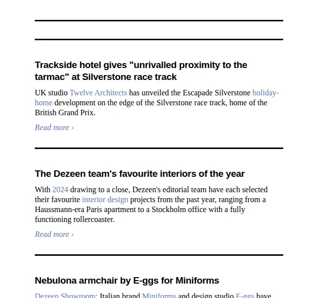 Dezeen Daily: Novinky z designu a architektury – červenec 2026 | Nuslet.cz