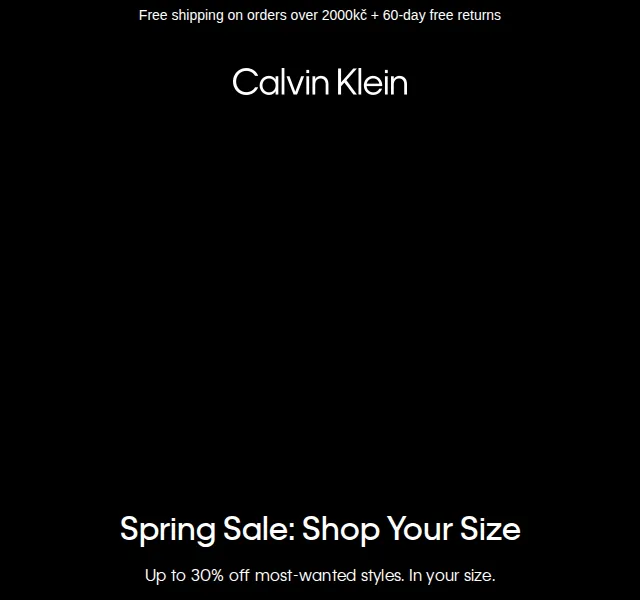 Calvin Klein: sleva až 30 % na jarní módní kousky – červenec 2026 | Nuslet.cz