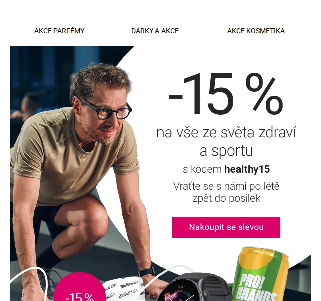 Notino: 15% sleva na zdraví a sport + 20% na bytové vůně – červen 2026 | Nuslet.cz