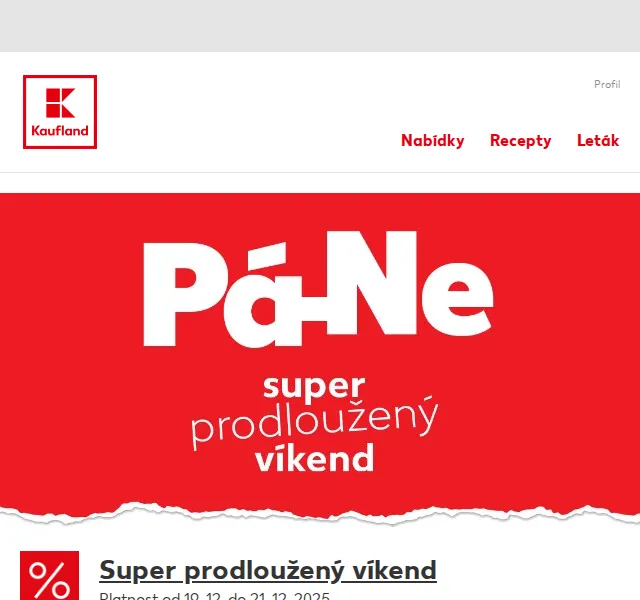 Kaufland: Paprika kapie, mléko a brambůrky v akci – červenec 2026 | Nuslet.cz