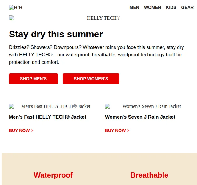 Helly Hansen: HELLY TECH voděodolné bundy – červen 2026 | Nuslet.cz